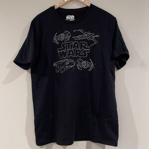 Star Wars Mad Engine Graphic T-Shirt Size Large, Spacecore Cosmic Y2K Retro, NEW